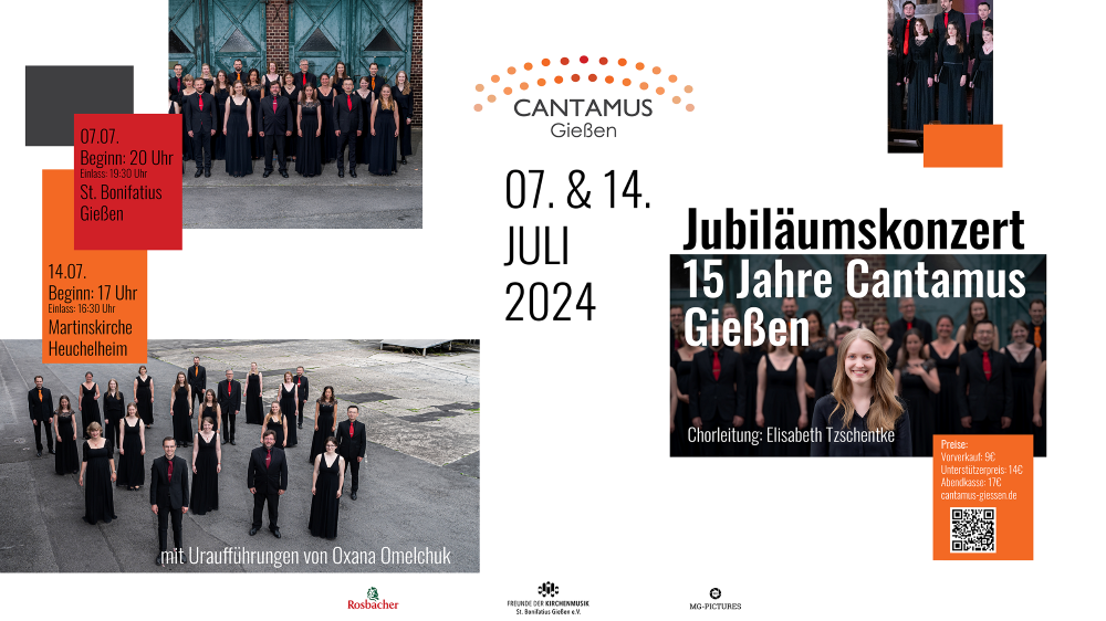 Plakat jubiläumskonzert 15 jahre cantamus Gießen Fotos: MG PICTURES Plakat jubiläumskonzert 15 jahre cantamus Gießen Fotos: MG PICTURES